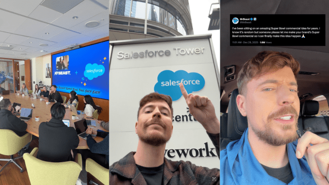jimmy donaldson in a salesforce ad